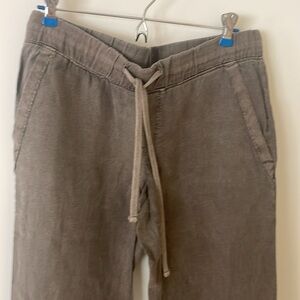 James Perse Linen pant Gray brown Stonewash